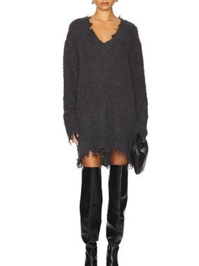 H:ours Textured Gray Helene
Sweater Size M